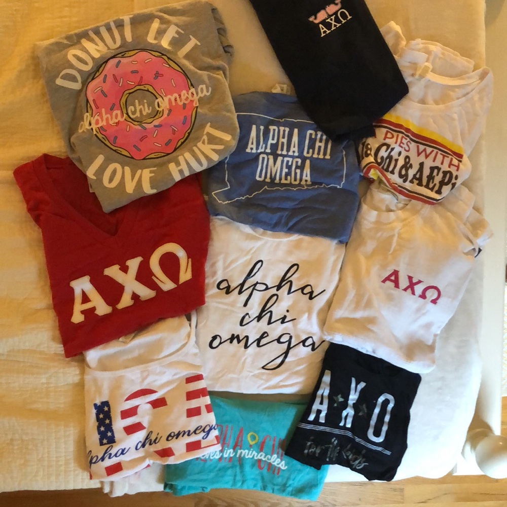 Bundle of Ten Alpha Chi Omega Tops